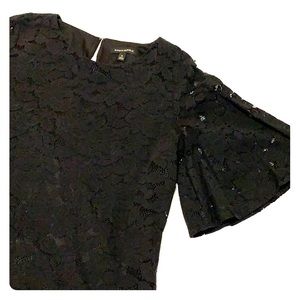 Banana republic lace flutter sleeve top